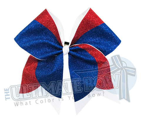 Superior Glitter Curves Cheer Bow | Glitter Hair Bow