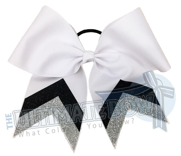 Glitter V Cheer Bow | Cheerleading Hair Bow