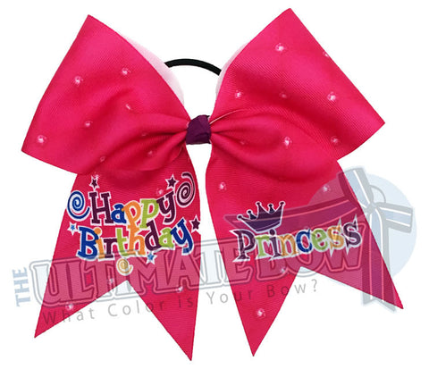 Happy-Birthday-Princess-cheer-bow-pink-birthday-bow-birthday-hair-bow-softball-volleyball-girl-hair-bow
