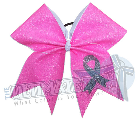 Full Rhinestone Cheer Bow - Shocking/Hot Pink - Chixx Hair Bows