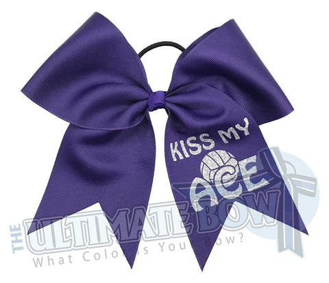 Kiss My Ace Volleyball Hair Bow