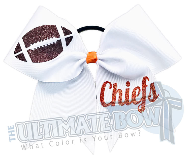 Team Football Cheer Bows | Football Cheer | Personalized Team Cheer Bows | Friday Night Lights Cheer Bows | Recreational Cheer | Chiefs Football