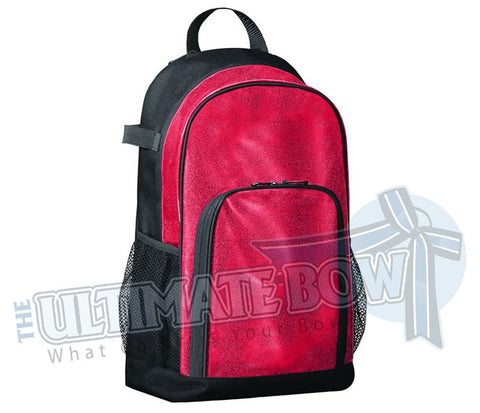 Red sparkle glitter back pack | cheer-bag-softball bag | Augusta-1106 | All Out Glitter Back Pack