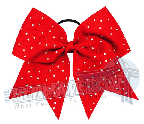 Nina's Summer Fling | Budget Rhinestone Bows | Red Rhinestone Cheer Bow