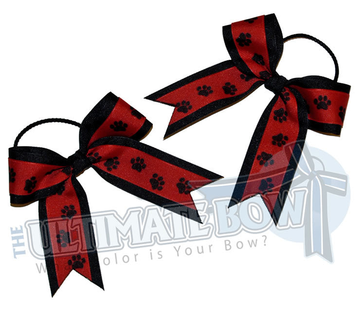 Paw-prints-ribbon-pig-tails-red-black