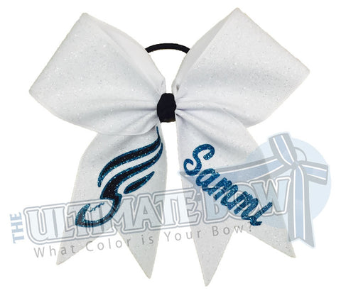 Junior-Soulmates-Philly-philadelphia-soul-arena-football-dance-team-personalized-cheer-bow-my-bow-white-turquoise-glitter
