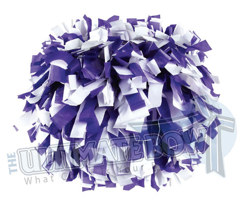 Cheerleader Poms | Pom Poms | Football Poms | Purple and White Pom Poms | Cheer Poms | Pom Pons