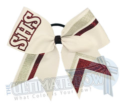 SHS High School Varsity Squad Glitter Stripes