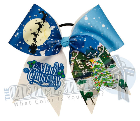 Santa Claus is Coming to Town Cheer Bow | Christmas Cheer Bow