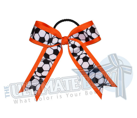 soccer-practice-game-hair-bow-orange-black-white-soccer-balls