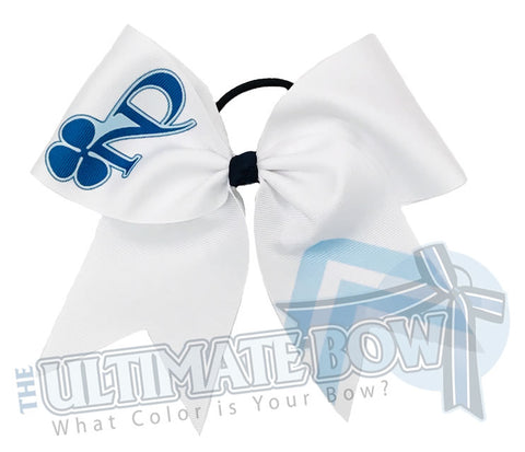 Sublimated Logo and Chevron Cheer Bow | Personalized Bow | College Cheer Bow