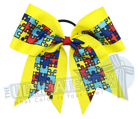 Autism-Awareness-cheer-bow-softball-autism-speaks-Puzzle-piece-yellow