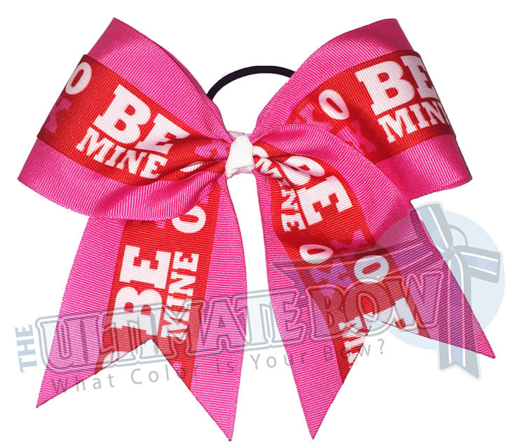 Be-Mine-Cheer-Bow-XOXO-Valentines-Day-Love-Hearts-Pink