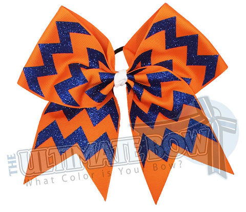 glitter-chevron cheer-bow-orange-royal-blue-glitter-softball-spark