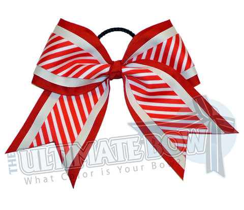 Superior Peppermint Stripes | Christmas Cheer Bow