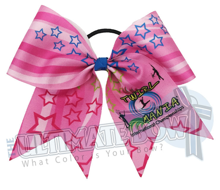 Twirl-Mania-2018-exclusive-pink-ribbon-hair-bow-Twirlers-Disney-Twirl