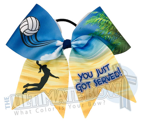 You Just Got Served Volleyball Hair Bow | Sublimated Hair Bow